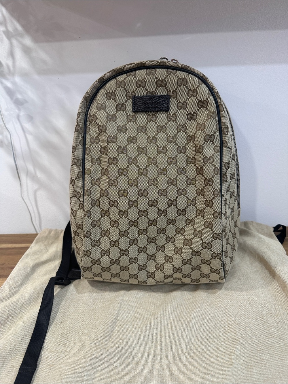 Gucci Monogram Travel Backpack Dark Brown - Picture 5 of 12